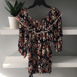 Off the shoulder floral top